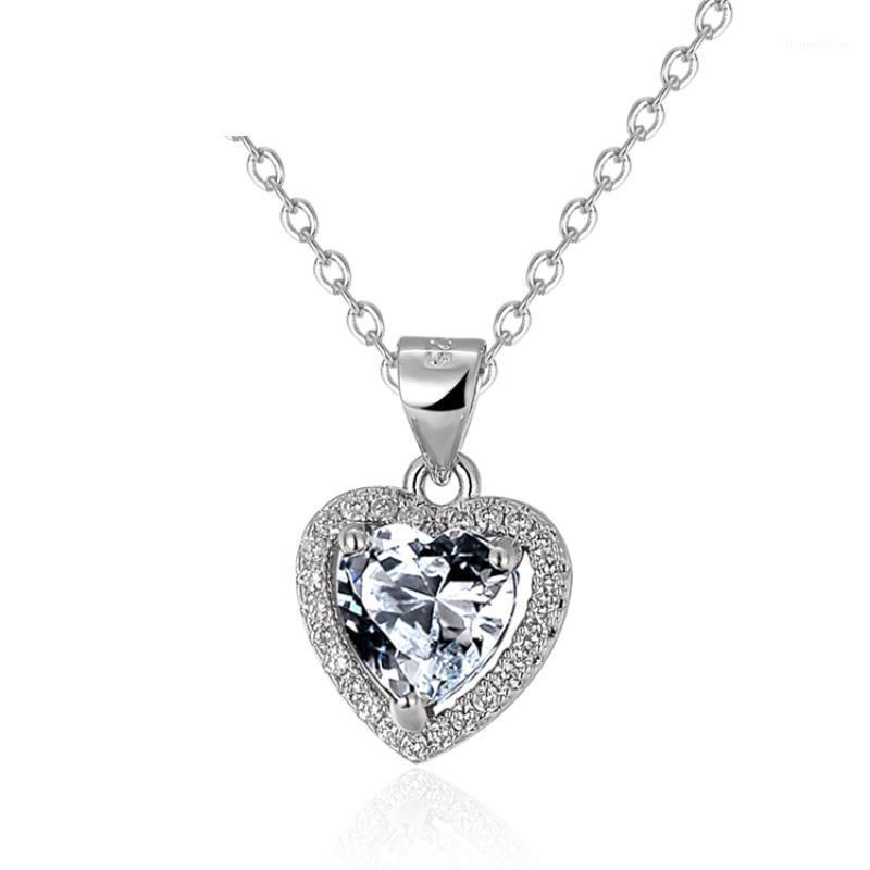 Chains FEH4 Sterling Silver Necklaces For Women Heart Jewelry Pendant Necklace 
Chains FEH4 Sterling Silver Necklaces For Women Heart Jewelry Pendant Necklace