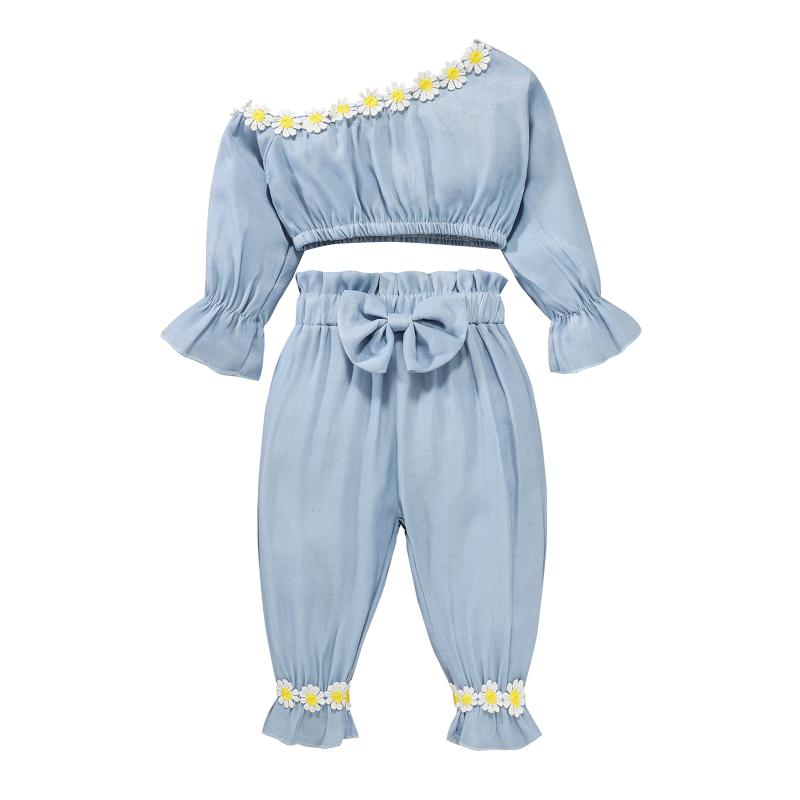 Clothing Sets 0-24M Cute Born Baby Girl One Shoulder Long Sleeve Flower Tank Tops Pant Trouser 2PCS Girls Set, White
Clothing Sets 0-24M Cute Born Baby Girl One Shoulder Long Sleeve Flower Tank Tops Pant Trouser 2PCS Girls Set, White
