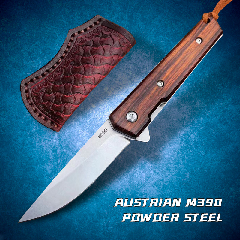 M390 powder steel folding knife bearing quick opening pocket hunting EDC tool outdoor tactical fighting hiking camping survival self-defense
M390 powder steel folding knife bearing quick opening pocket hunting EDC tool outdoor tactical fighting hiking camping survival self-defense