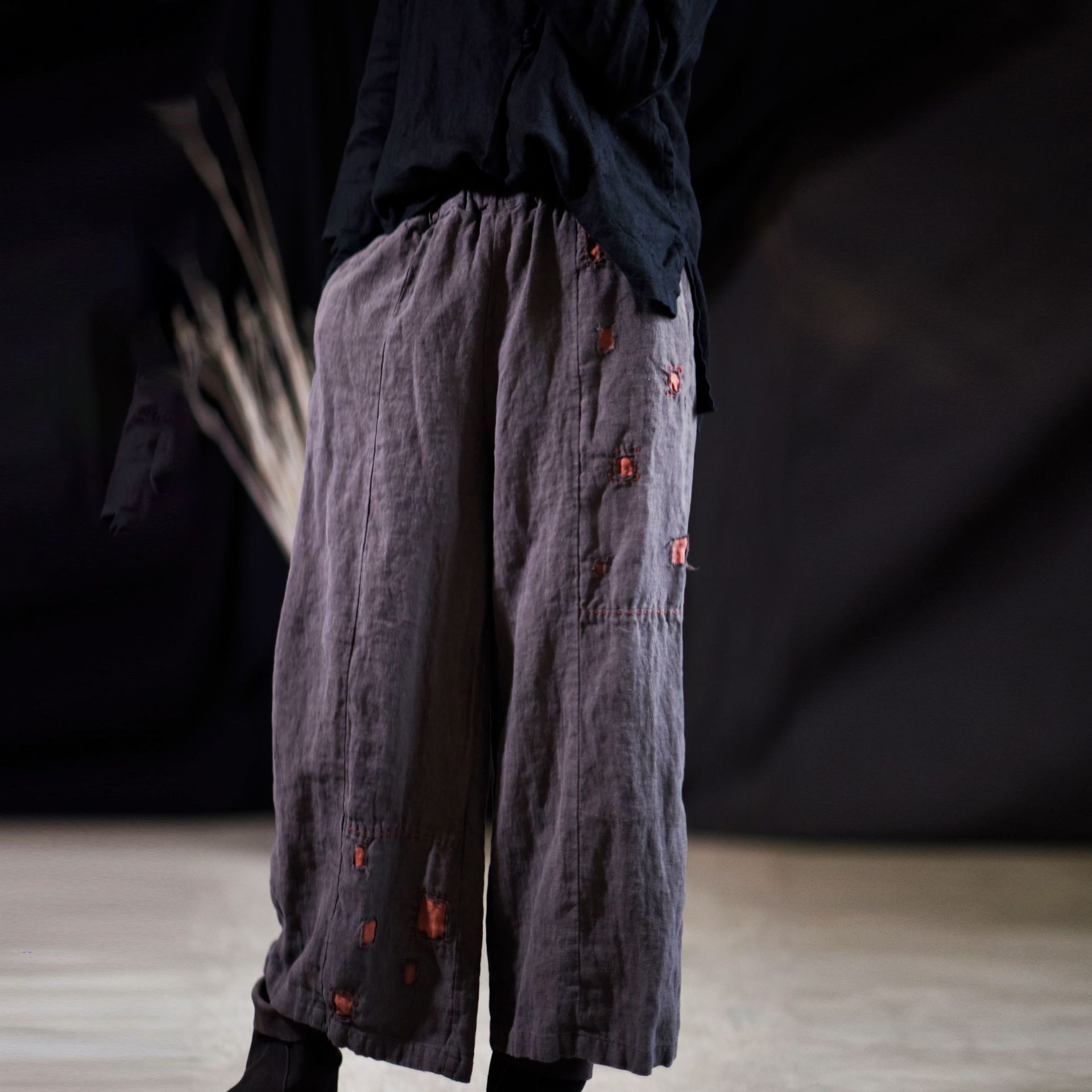 Johnature Women Vinatage Linen Patchwork Wide Leg Pants All-match Spring Casual Loose Simple Ankle-Length Pants 210521, Gray
Johnature Women Vinatage Linen Patchwork Wide Leg Pants All-match Spring Casual Loose Simple Ankle-Length Pants 210521, Gray