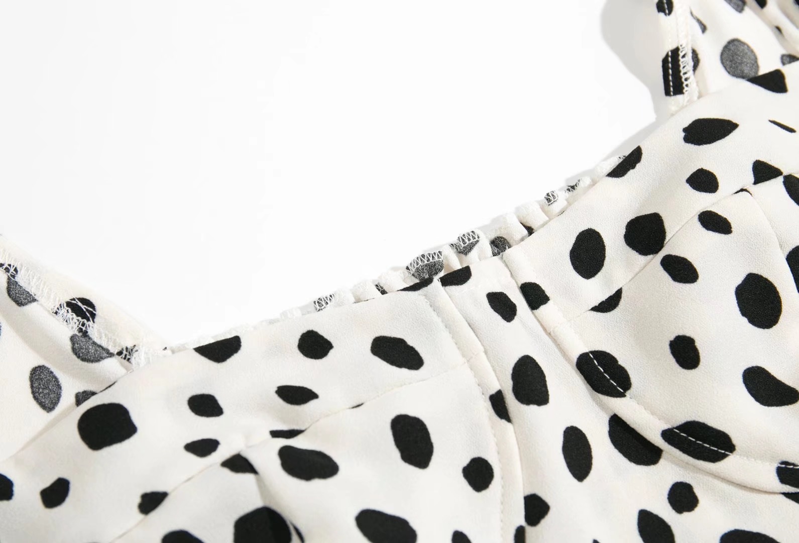 Vintage France Retro Long Puff Sleeve Leopard Print Shirt Women Slim Waist Short Blouse Cropped Girl's Tops 210429