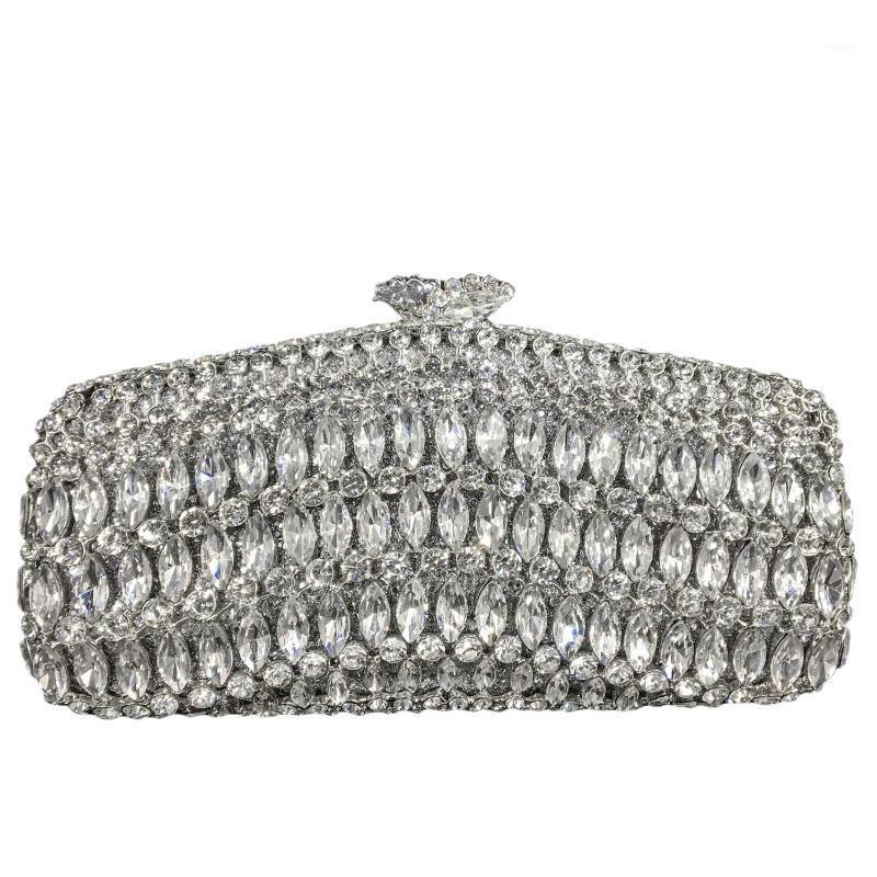 Evening Bags Boutique De FGG Elegant Silver And Clutches For Women Formal Party Crystal Clutch Purse Wedding Handbag
Evening Bags Boutique De FGG Elegant Silver And Clutches For Women Formal Party Crystal Clutch Purse Wedding Handbag