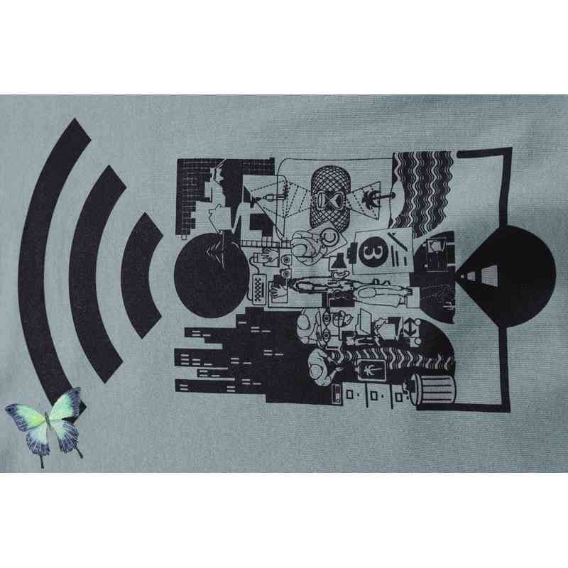 Cav Empt Signal Tower Printing Sweatshirt Men Women Fashion Cotton Sweatshirts CAV EMPT High Street Washed Pullover 210420