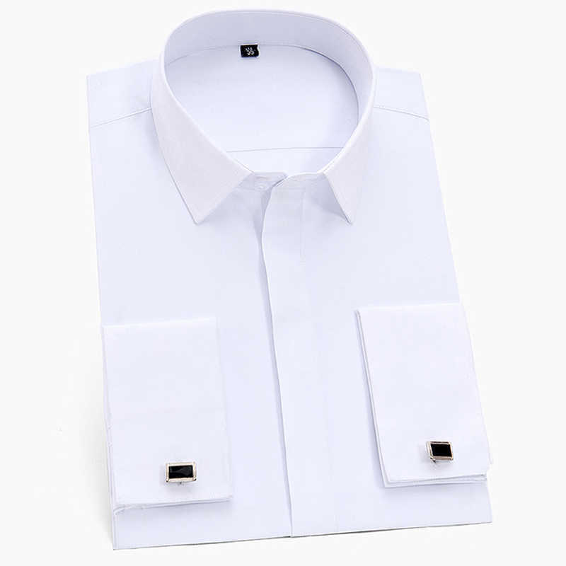 Men's Classic French Cuffs Solid Dress Shirt Covered Placket Formal Business Standard-fit Long Sleeve Office Work White Shirts 210628, Light blue
Men's Classic French Cuffs Solid Dress Shirt Covered Placket Formal Business Standard-fit Long Sleeve Office Work White Shirts 210628, Light blue
