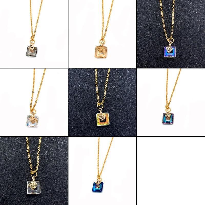 Pendant Necklaces Necklace Square Fashion Charm O-chain DIY Accessories Banquet Wedding Dress Women's Jewelry
Pendant Necklaces Necklace Square Fashion Charm O-chain DIY Accessories Banquet Wedding Dress Women's Jewelry