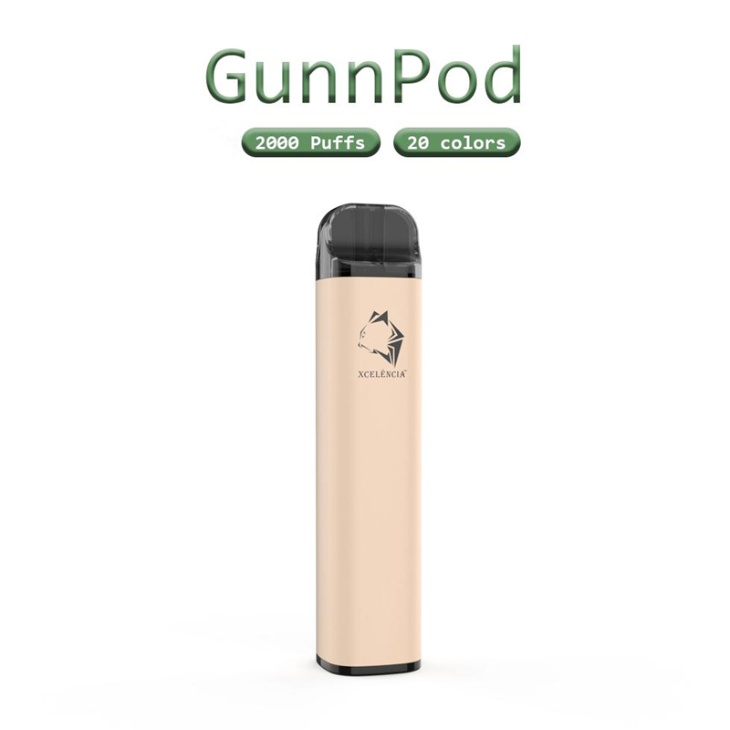 Gunn Pod 2000puffs Disposable E cigarettes Kit 1250mAh Battery 8ml Prefilled Cartridge stick Vape Pen Ezzy mini hyppe max flow bang xxl
Gunn Pod 2000puffs Disposable E cigarettes Kit 1250mAh Battery 8ml Prefilled Cartridge stick Vape Pen Ezzy mini hyppe max flow bang xxl