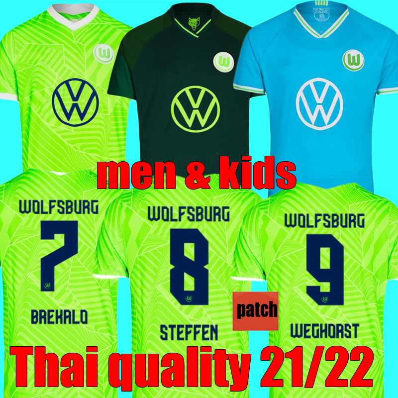 top Thai quality 2021 2022 VfL Wolfsburg soccer jersey Home 21 22 GINCZEK STEFFEN Away MBABU BROOKS ARNOLD WEGHORST 3rd football shirts uniform, 21 22 home jersey+patch
top Thai quality 2021 2022 VfL Wolfsburg soccer jersey Home 21 22 GINCZEK STEFFEN Away MBABU BROOKS ARNOLD WEGHORST 3rd football shirts uniform, 21 22 home jersey+patch
