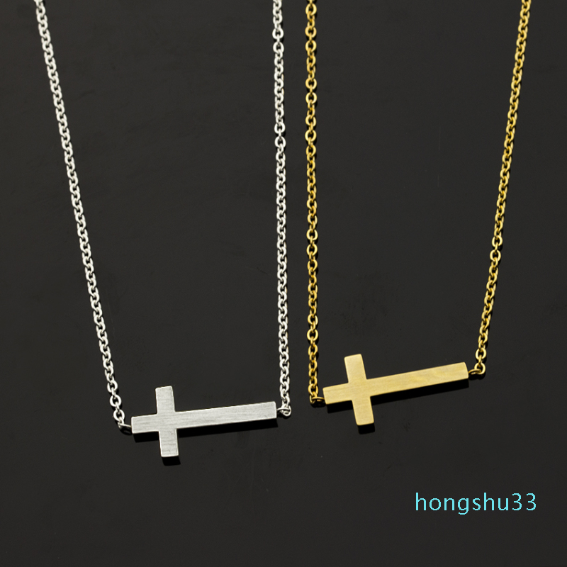 Gold Color Christian Cross Charm Jesus Bracelets For Women Gift Stainless Steel Chain Vintage Jewelry 2017