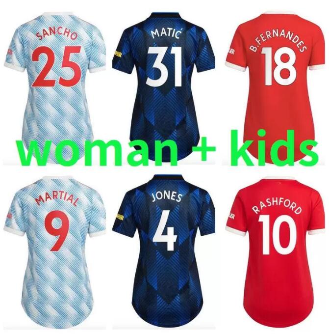 Women kids kit Manchester 21 22 B. FERNANDES soccer jerseys RONALDO SANCHO MAN CAVANI UTD VAN DE BEEK 2021 2022 RASHFORD ladies football shirt home away third fourth, Brown
Women kids kit Manchester 21 22 B. FERNANDES soccer jerseys RONALDO SANCHO MAN CAVANI UTD VAN DE BEEK 2021 2022 RASHFORD ladies football shirt home away third fourth, Brown