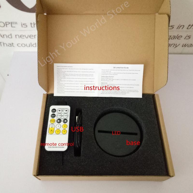 Night Lights 7 Colors LED Lamp Base For 3D Illusion Acrylic Light Panel Usb Remote Control Touch Switch Battery Or DC 5V Factory Wholesal
Night Lights 7 Colors LED Lamp Base For 3D Illusion Acrylic Light Panel Usb Remote Control Touch Switch Battery Or DC 5V Factory Wholesal