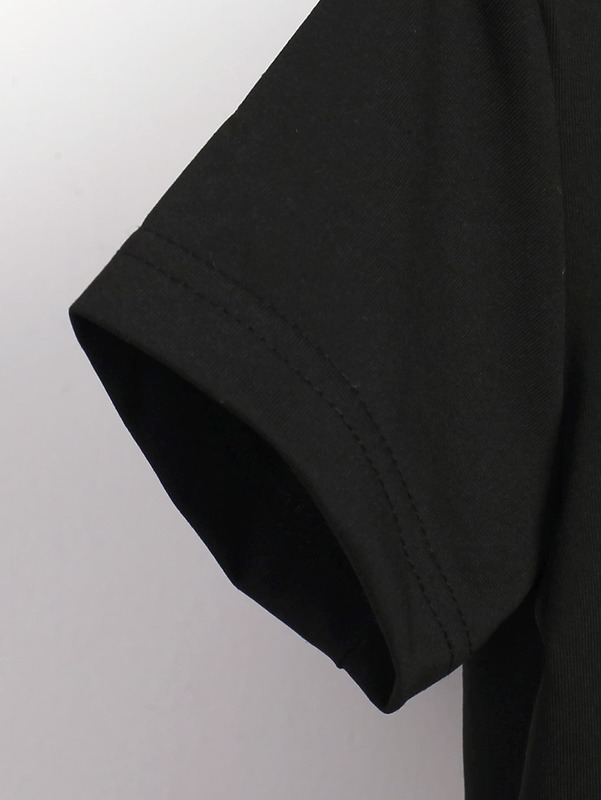 Toddler Boys Letter Graphic Tee & Plaid Print Shorts SHE