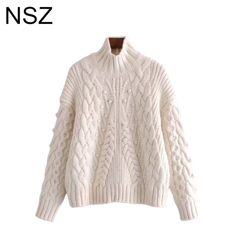 Women Oversized Twist Cable Hihg Neck Sweater Thick Winter Turtleneck Knitted Pullover Jumper Base Knitwear Pull Women' Sweaters, 28-1
Women Oversized Twist Cable Hihg Neck Sweater Thick Winter Turtleneck Knitted Pullover Jumper Base Knitwear Pull Women' Sweaters, 28-1