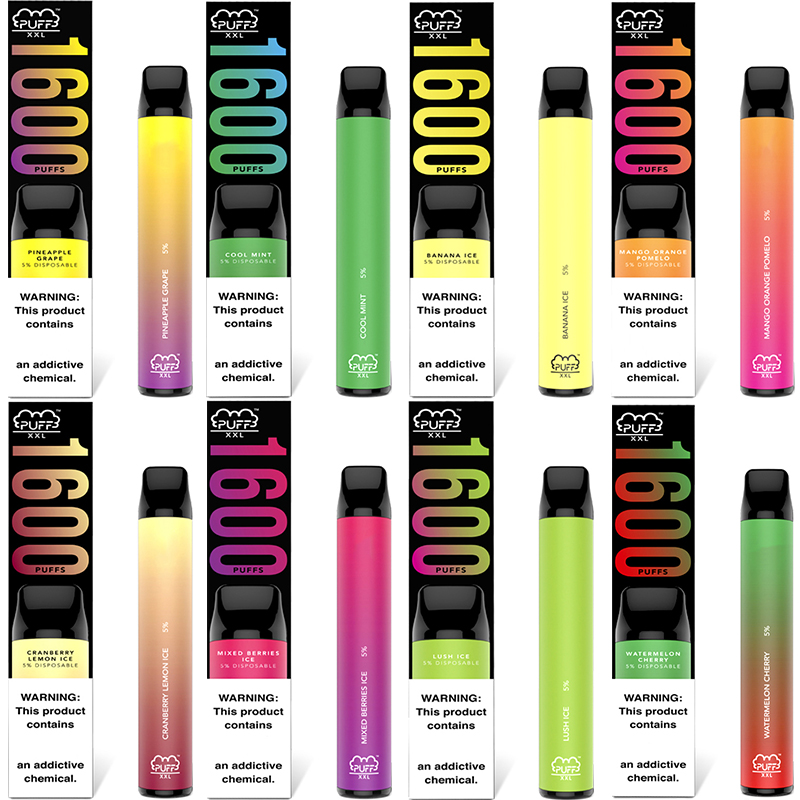 Australia Disposable Vape Puff XXL e cigarette mix flavors VapePen 1600 vapor wholesale great price Puffs Bars Plus 1000mAh Cartridge
Australia Disposable Vape Puff XXL e cigarette mix flavors VapePen 1600 vapor wholesale great price Puffs Bars Plus 1000mAh Cartridge