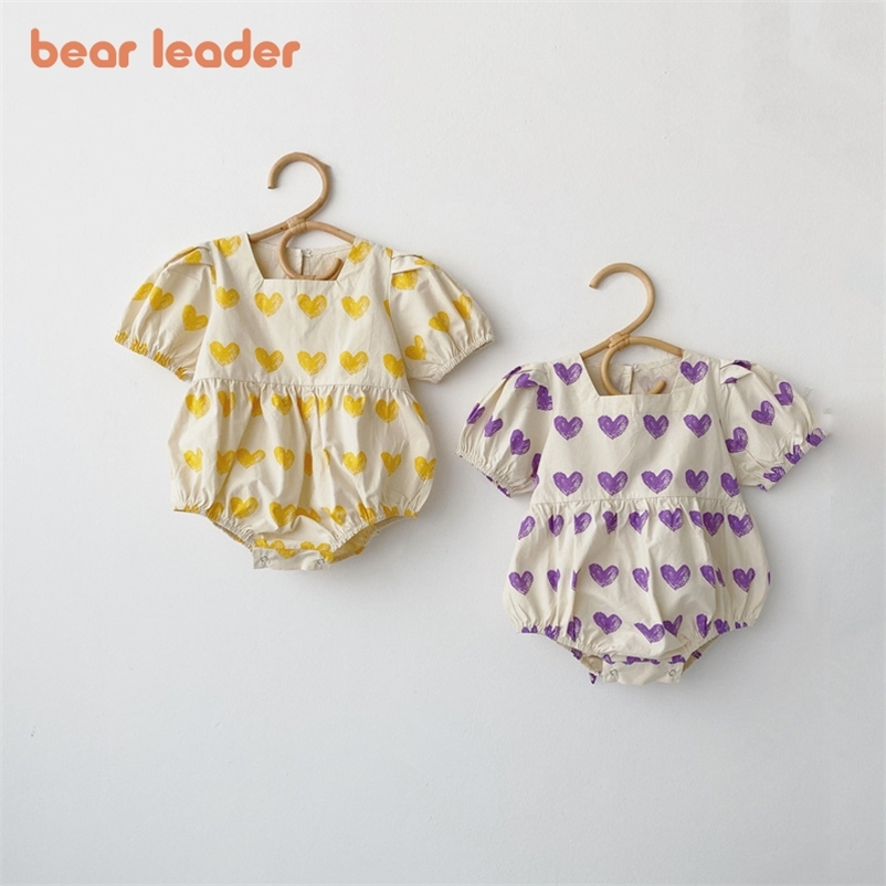 Toddler Baby Casual Rompers Summer Fashion Infant Heart Print Jumpsuits Kids Korean Style Clothes Sweet Outfits 210429, Ah1770yellow
Toddler Baby Casual Rompers Summer Fashion Infant Heart Print Jumpsuits Kids Korean Style Clothes Sweet Outfits 210429, Ah1770yellow