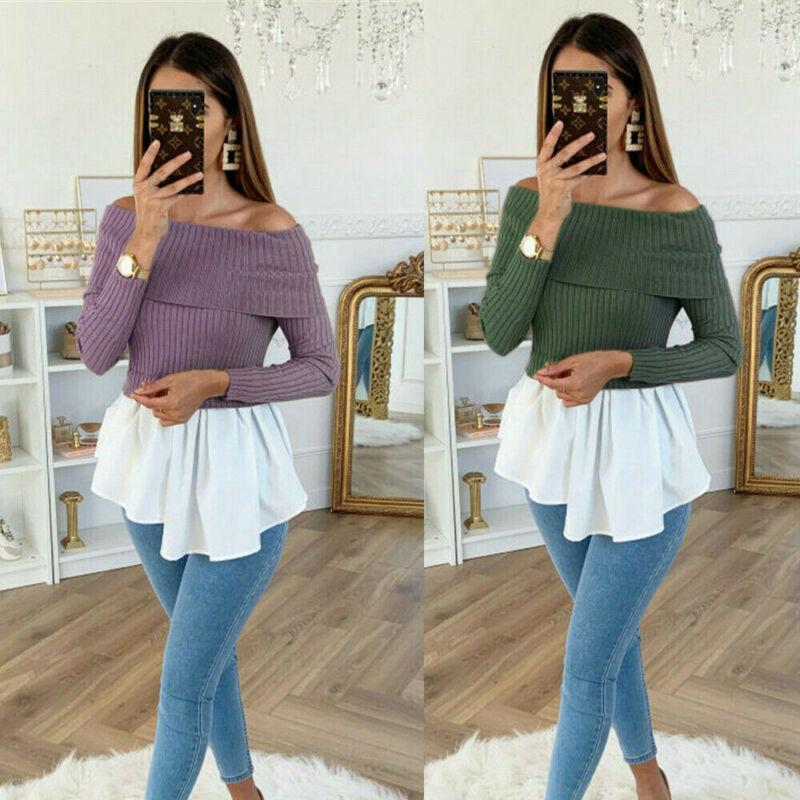Women' Sweaters Fashion Casual Ladies Winter Clothing Sexy Women Off Shoulder Long Sleeve Sweater Jumper Pullover Ruffled Slim Tops, Green
Women' Sweaters Fashion Casual Ladies Winter Clothing Sexy Women Off Shoulder Long Sleeve Sweater Jumper Pullover Ruffled Slim Tops, Green