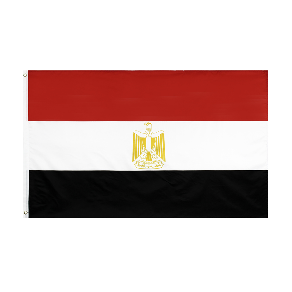 Egypt Natinal Flag Retail Direct Factory Wholesale 3x5Fts 90x150cm Polyester Banner Indoor Outdoor Usage Canvas Head with Metal Grommet
Egypt Natinal Flag Retail Direct Factory Wholesale 3x5Fts 90x150cm Polyester Banner Indoor Outdoor Usage Canvas Head with Metal Grommet