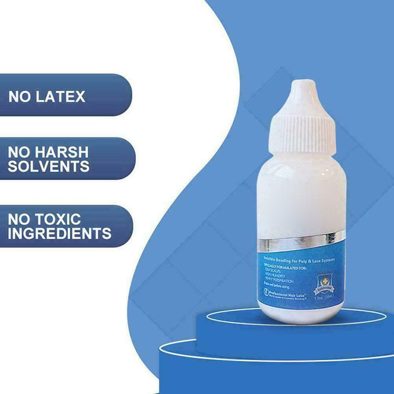 38ml Lace Wig Cap Toupee Adhesive Glue Hair Replacement Sticker Extra Moisture Control lasting for wigs 20pcs