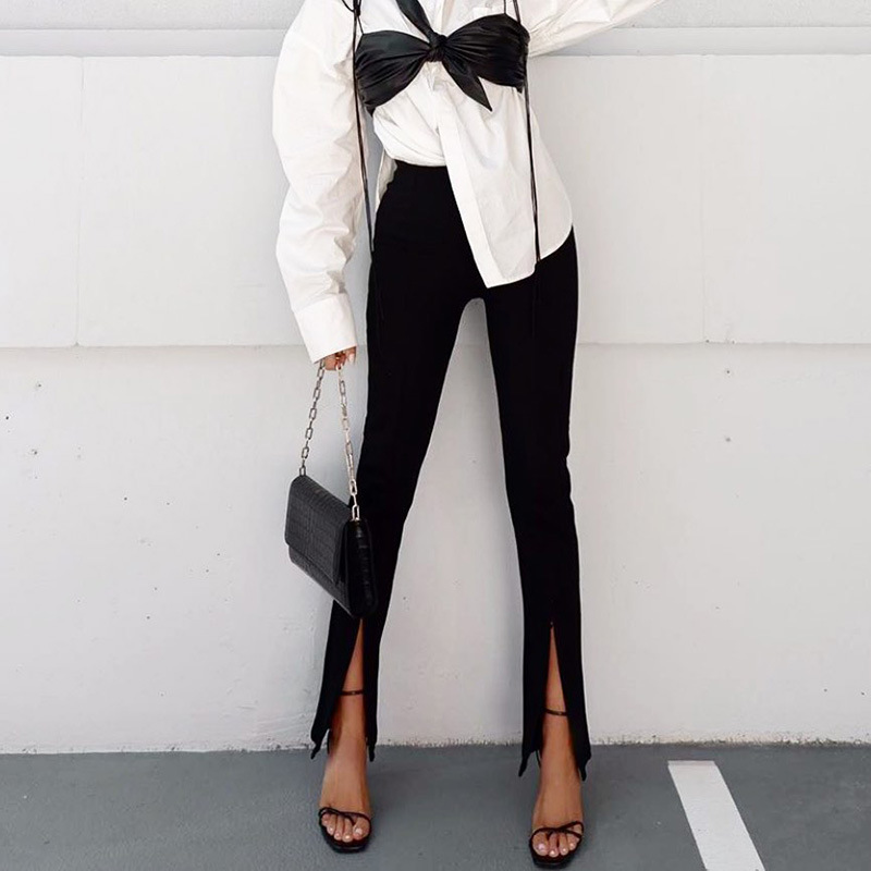 Split Zipper Long Pant Women Black Khaki Slim-fit Trousers Stretchy High Waist Streetwear Simple Autumn Spring Pencil Pants 210521
Split Zipper Long Pant Women Black Khaki Slim-fit Trousers Stretchy High Waist Streetwear Simple Autumn Spring Pencil Pants 210521