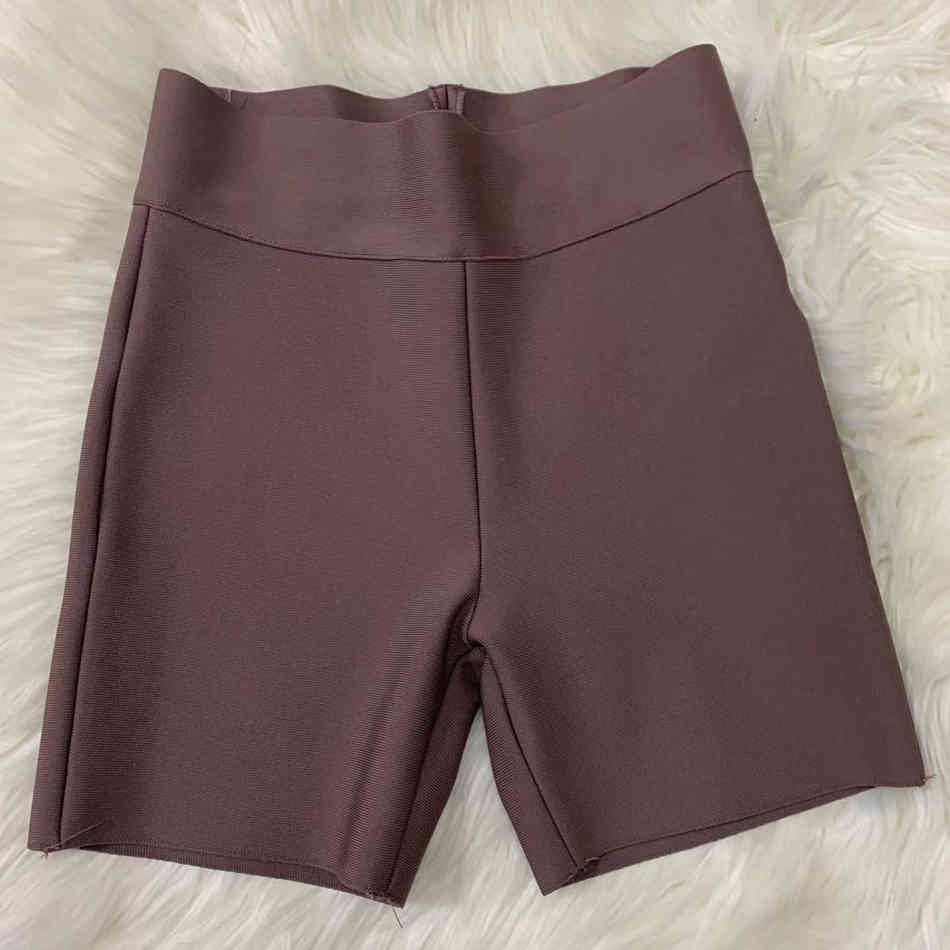 Free Casual Sports Bandage Shorts Women'S Solid Color Red Gray White Tight Elastic 210524