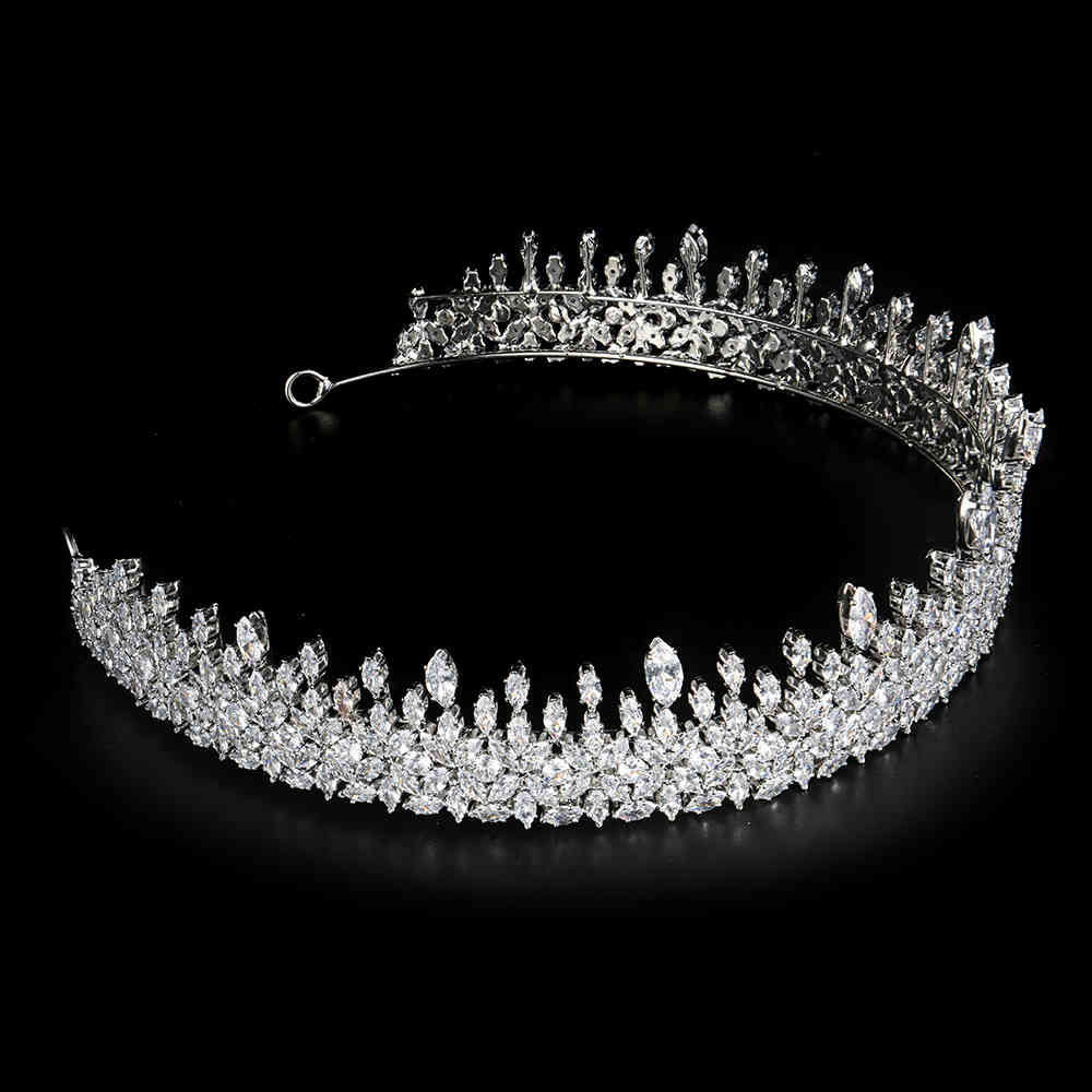High-Grade Cubic Zirconia Inlayed Headbands Luxury Bridal Crowns Elegant Headwear Prom Hair Wear Wedding Jewelry
High-Grade Cubic Zirconia Inlayed Headbands Luxury Bridal Crowns Elegant Headwear Prom Hair Wear Wedding Jewelry