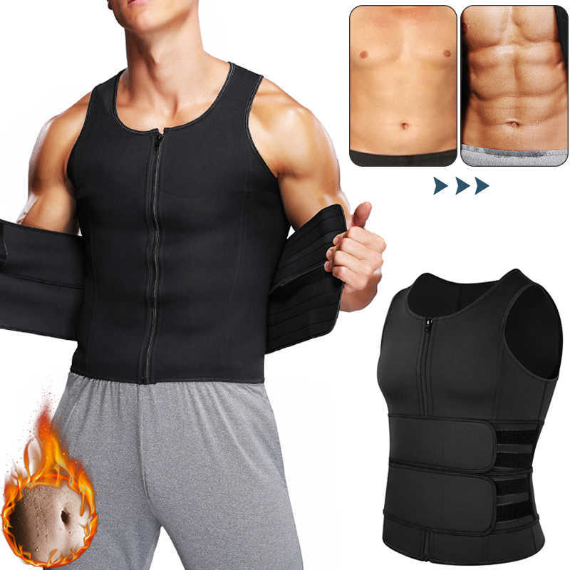 Men Body Shaper Sauna Suit Abdomen Slimming Shapewear Double Belt Waist Trainer Belly Reducing Shapers Sweat Vest Corset Top, Black
Men Body Shaper Sauna Suit Abdomen Slimming Shapewear Double Belt Waist Trainer Belly Reducing Shapers Sweat Vest Corset Top, Black