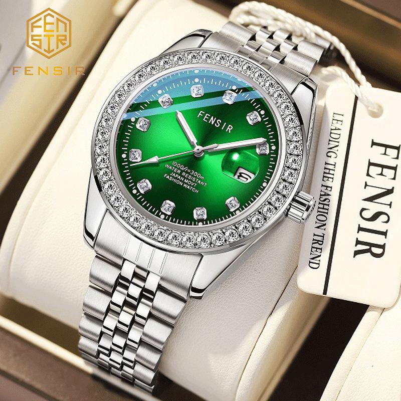 Wristwatches Top Brand Business Watches Men Big Dial Steel Strip Rhinestone Quartz Military Sport Wristwatch Green G Style Clock Montre Homm
Wristwatches Top Brand Business Watches Men Big Dial Steel Strip Rhinestone Quartz Military Sport Wristwatch Green G Style Clock Montre Homm