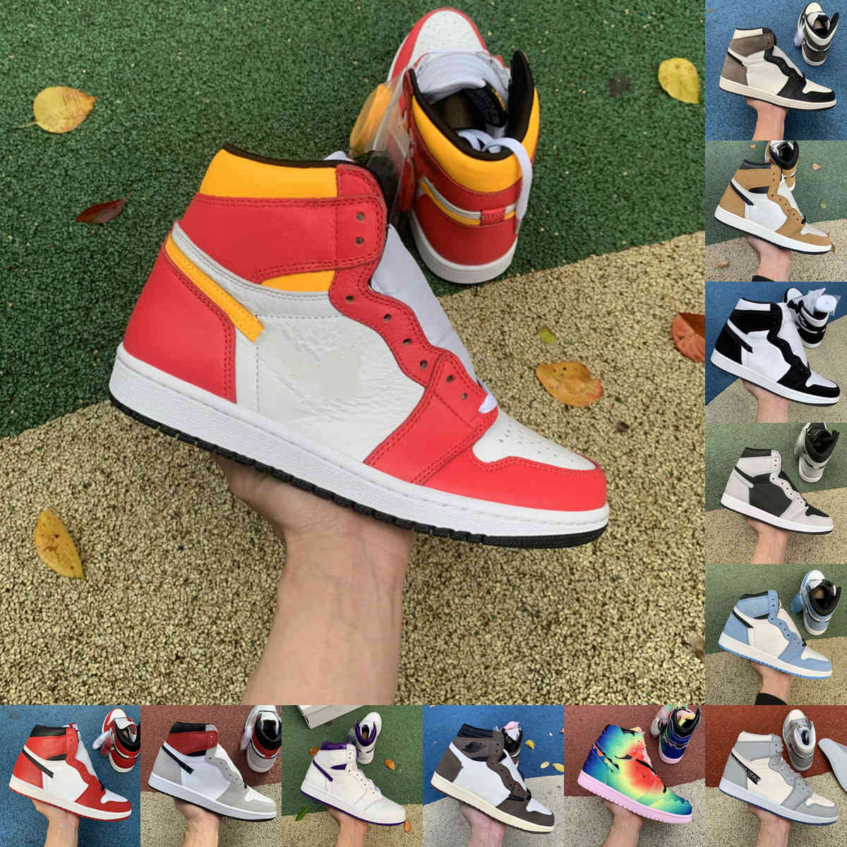 Top quality high 1 men women basketball shoes Hyper Royal University Blue Chicago mens sneakers Light Fusion Red Dark Mocha Lucky Green, 49
Top quality high 1 men women basketball shoes Hyper Royal University Blue Chicago mens sneakers Light Fusion Red Dark Mocha Lucky Green, 49