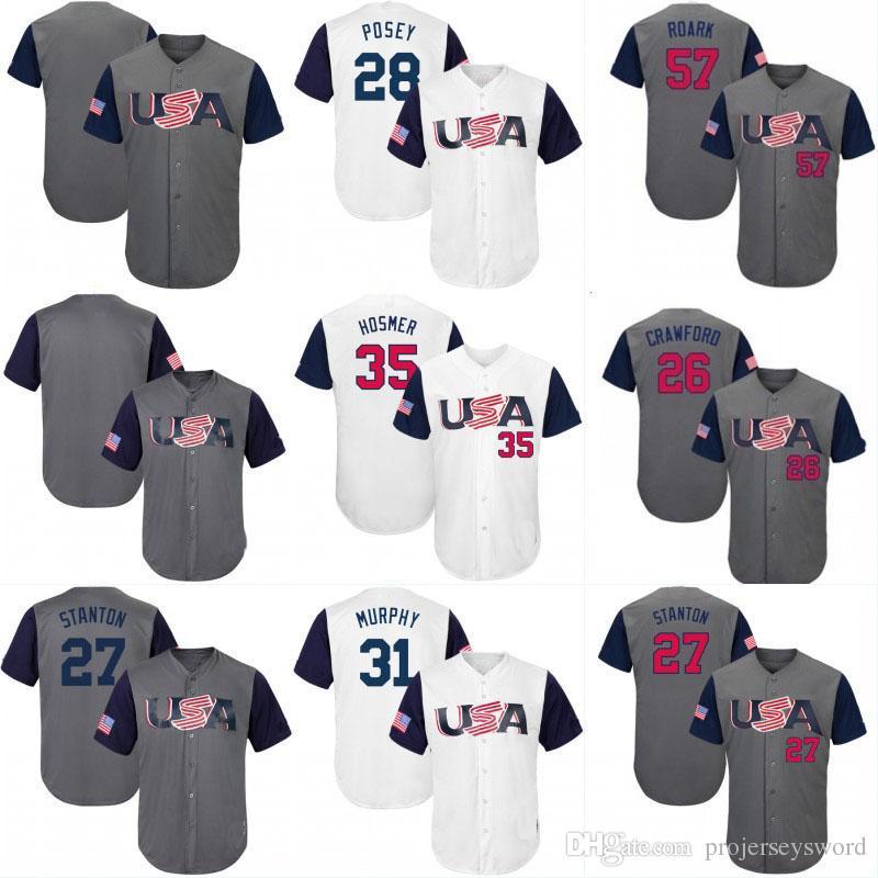 2017 USA World Baseball Classic WBC Jersey Buster28Posey Adam Jones Matt Carpenter Giancarlo Stanton Michael Fulmer Paul Goldschmidt Jerseys, Replica grey such as
2017 USA World Baseball Classic WBC Jersey Buster28Posey Adam Jones Matt Carpenter Giancarlo Stanton Michael Fulmer Paul Goldschmidt Jerseys, Replica grey such as