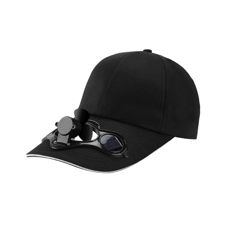 Berets Summer Adjustable Cotton Solar Fan Cooling Baseball Cap Women Men Outdoor Travel Camping Hiking Sports Hat Trucker Dad Gift