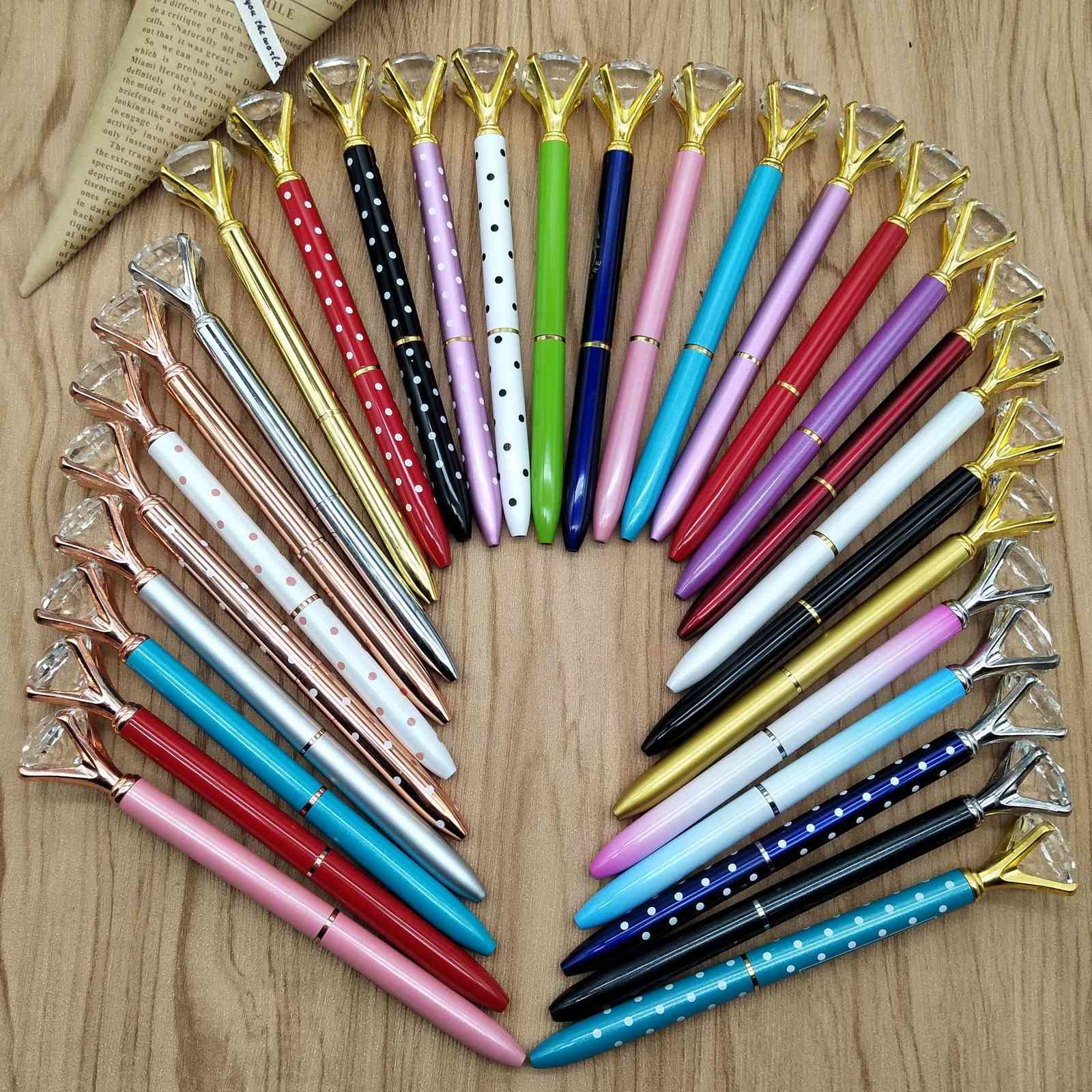 Top Fashion Metal Ballpoint Pen With Large Crystal Glass Diamond luxury Creative School Office Supplies Christmas gifts Custom logo, Red
Top Fashion Metal Ballpoint Pen With Large Crystal Glass Diamond luxury Creative School Office Supplies Christmas gifts Custom logo, Red