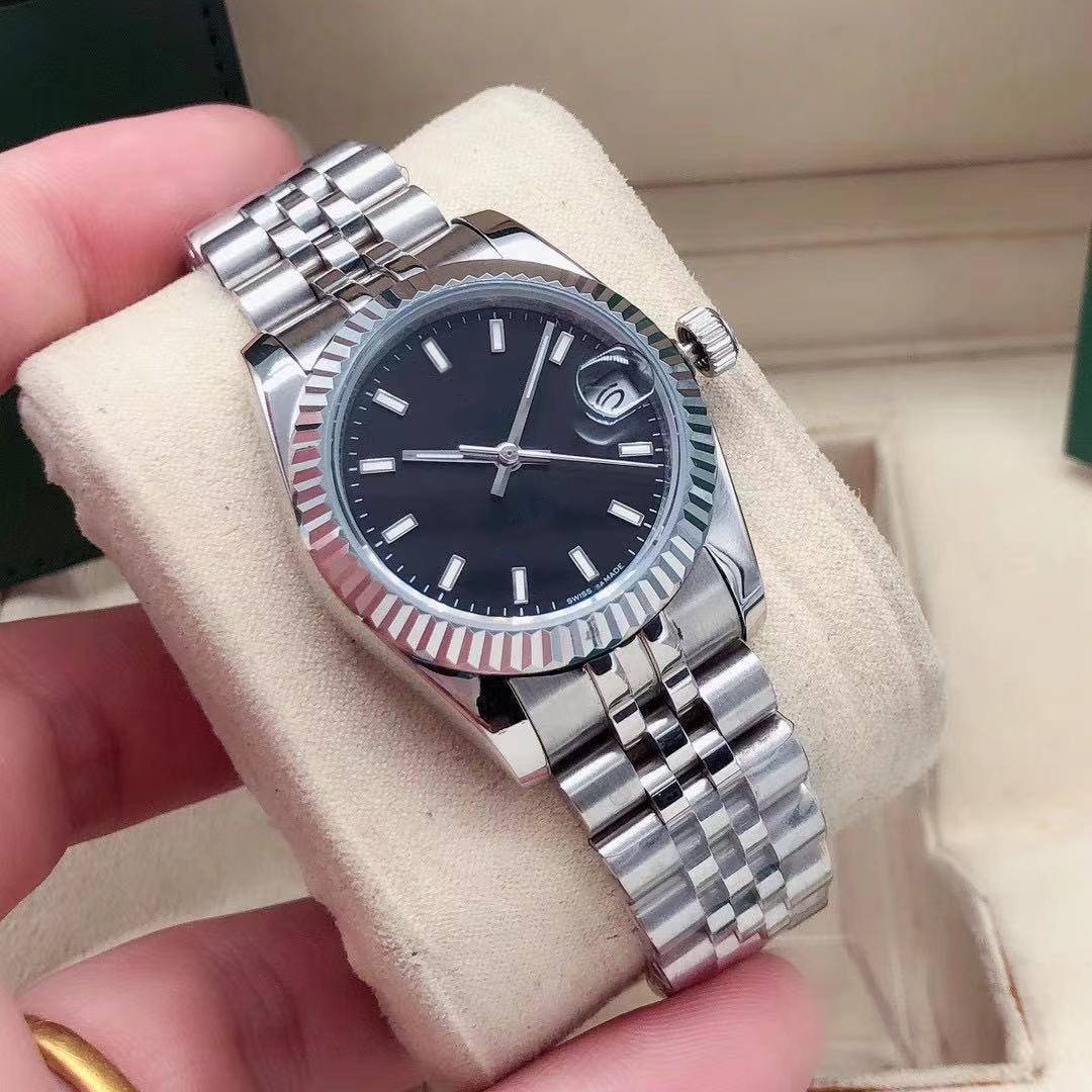 High quality gold fashion ladies dress watch 31mm date sapphire automatic mechanical watches Stainless steel bracelet Casual womens wristwatch boxes Handbag
High quality gold fashion ladies dress watch 31mm date sapphire automatic mechanical watches Stainless steel bracelet Casual womens wristwatch boxes Handbag