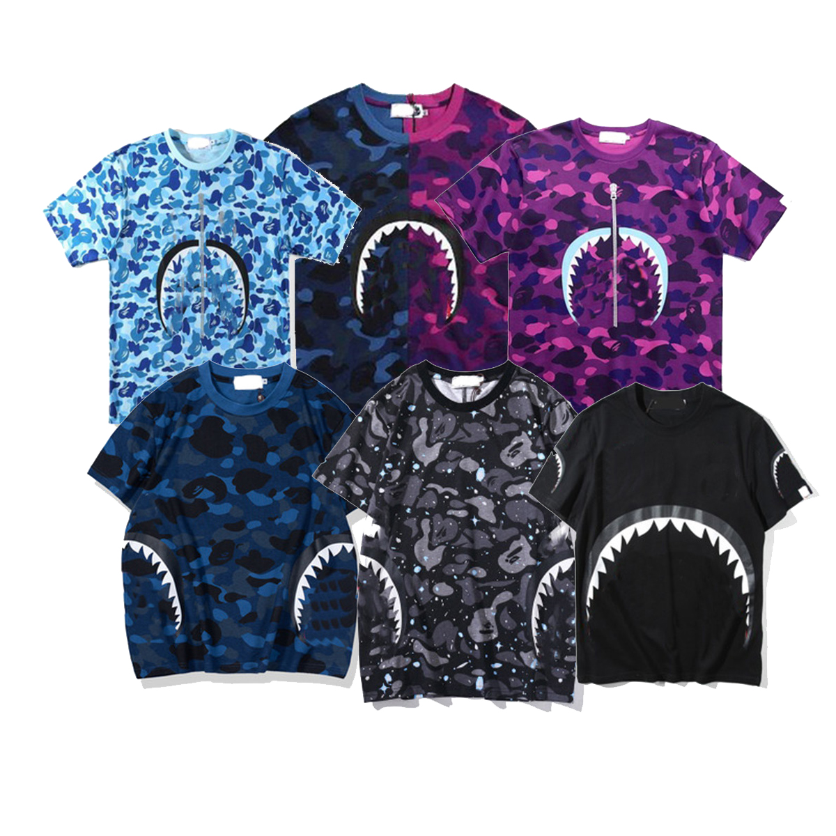 men women sportwear tee shirt jogger tracksuit pullover cotton crewneck ape shark t-shirt fashion Camouflage shirts, I need other product
men women sportwear tee shirt jogger tracksuit pullover cotton crewneck ape shark t-shirt fashion Camouflage shirts, I need other product