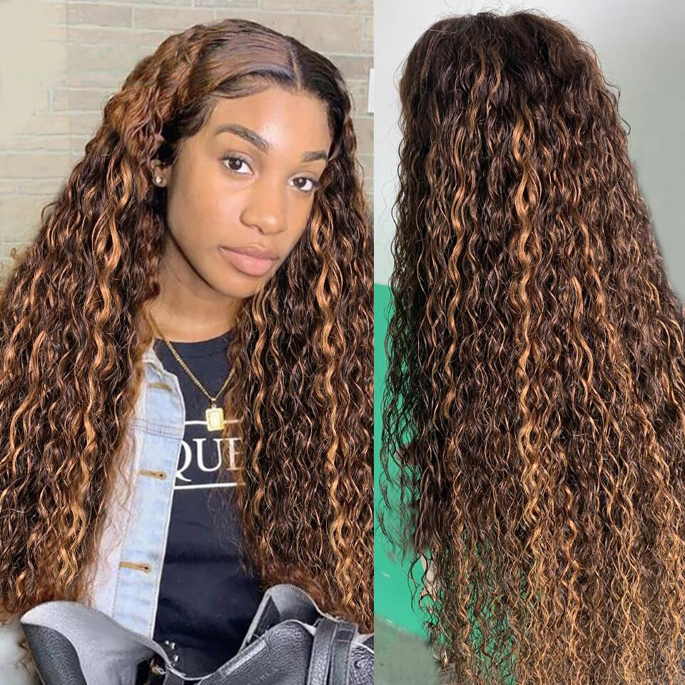 Ishow 10 12 14 16 18 inch 30 32 34 36 38 40inch Human Hair Wigs Yaki Straight Kinky Curly Water Loose Deep Body Lace Front Wig for Women All Ages Natu