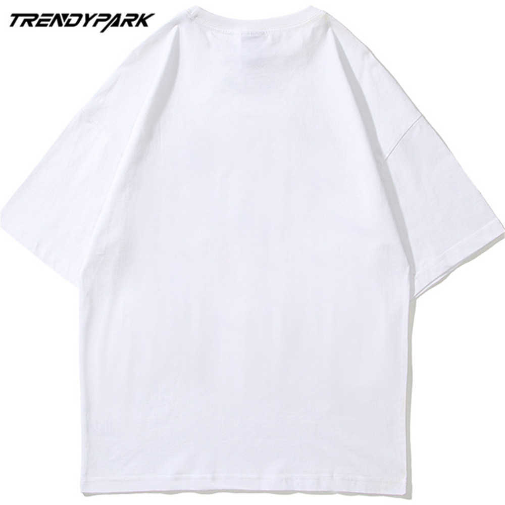 Men's T-shirt Digital Cartoon Print Short Sleeve Tee Hip Hop Oversized Cotton Casual Harajuku Streetwear Top Tshirts Clothing 210601