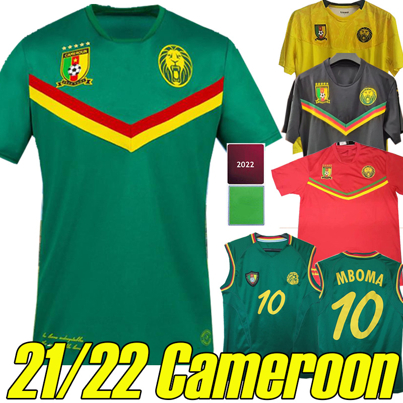 New 21/22 Cameroon Soccer jerseys National team 2021 2022 Aboubakar Toko Ekambi Ngamaleu Choupo-Moting Ganago Anguissa Retro 2002 Mboba Vest Third football jersey, Kamailong 21-22 away patches
New 21/22 Cameroon Soccer jerseys National team 2021 2022 Aboubakar Toko Ekambi Ngamaleu Choupo-Moting Ganago Anguissa Retro 2002 Mboba Vest Third football jersey, Kamailong 21-22 away patches