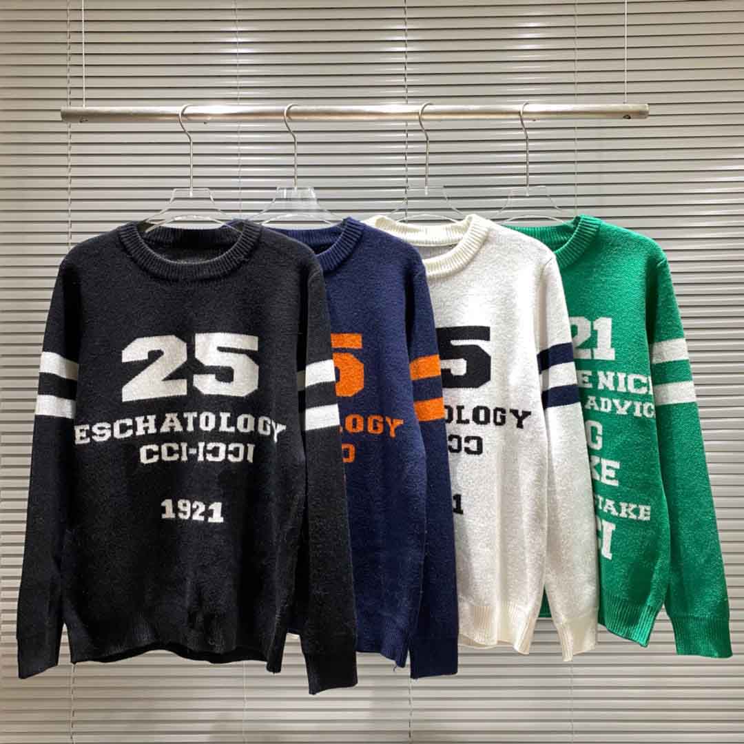New AOP jacquard letter knitted sweater in autumn / winter 2020 Custom jacquard knitting machine enlarged detail crew neck cotton 01
New AOP jacquard letter knitted sweater in autumn / winter 2020 Custom jacquard knitting machine enlarged detail crew neck cotton 01