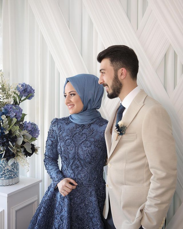 2022 Plus Size Arabic Aso Ebi Navy Blue Luxurious Muslim Prom Dresses Lace Beaded Evening Formal Party Second Reception Gowns Dress ZJ335