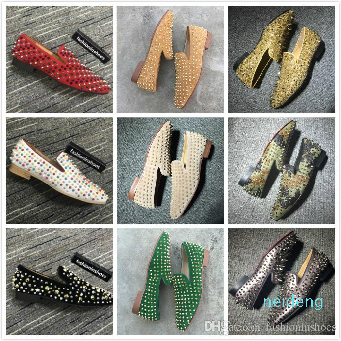 luxurys designers red bottoms loafer des chaussures men dress shoes vintage Casual Party Wedding Shoes spikes oversized loafers kanye, S1
luxurys designers red bottoms loafer des chaussures men dress shoes vintage Casual Party Wedding Shoes spikes oversized loafers kanye, S1