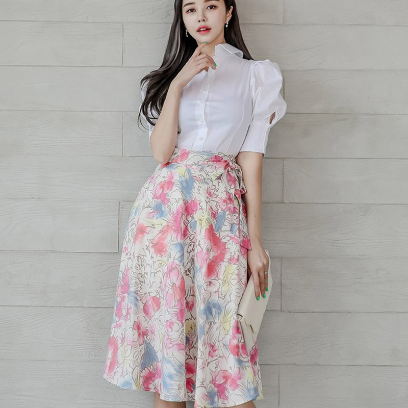 Elegant Office Lady Two Piece Set Skirt Top Fashion Summer Outfits for Women Print Chiffon Blouse+Pencil Suit 210525, Picture color
Elegant Office Lady Two Piece Set Skirt Top Fashion Summer Outfits for Women Print Chiffon Blouse+Pencil Suit 210525, Picture color