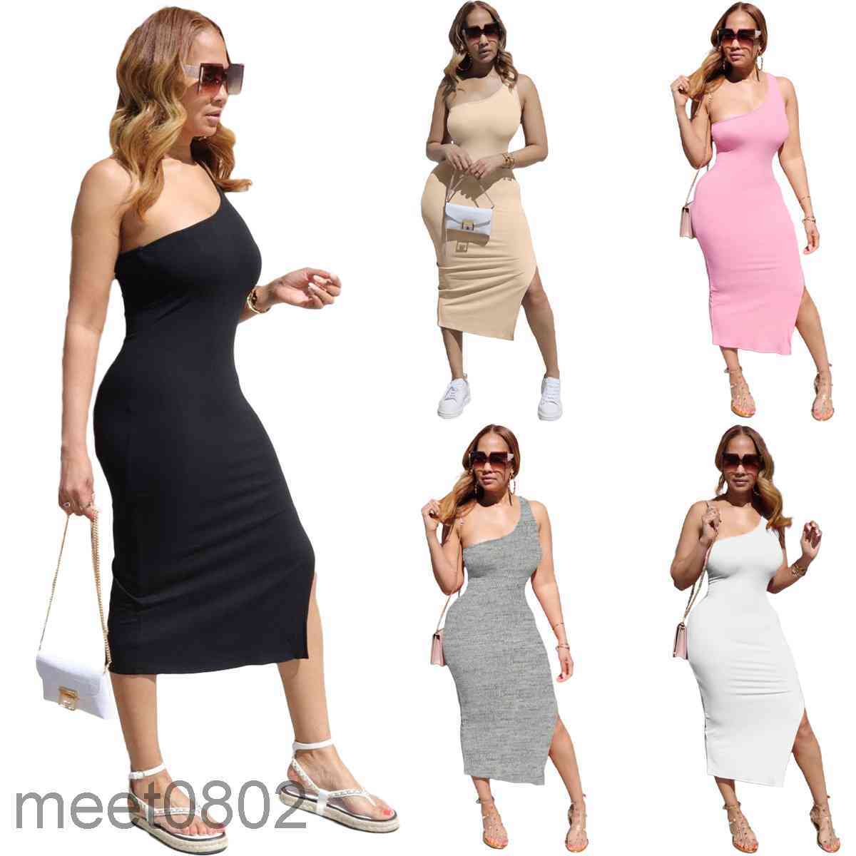 Women Casual Dresses 2021 summer Designer style women' solid color sexy one shoulder strap split dress fashion temperament long skirt, Khaki
Women Casual Dresses 2021 summer Designer style women' solid color sexy one shoulder strap split dress fashion temperament long skirt, Khaki