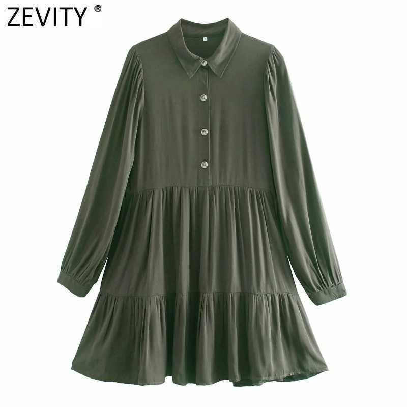 Zevity Spring Women Fashion Solid Color Pleats Casual Shirt Dress Office Lady Turn Down Collar Chic Business Vestido DS4871 210603, As pic ds4871she
Zevity Spring Women Fashion Solid Color Pleats Casual Shirt Dress Office Lady Turn Down Collar Chic Business Vestido DS4871 210603, As pic ds4871she