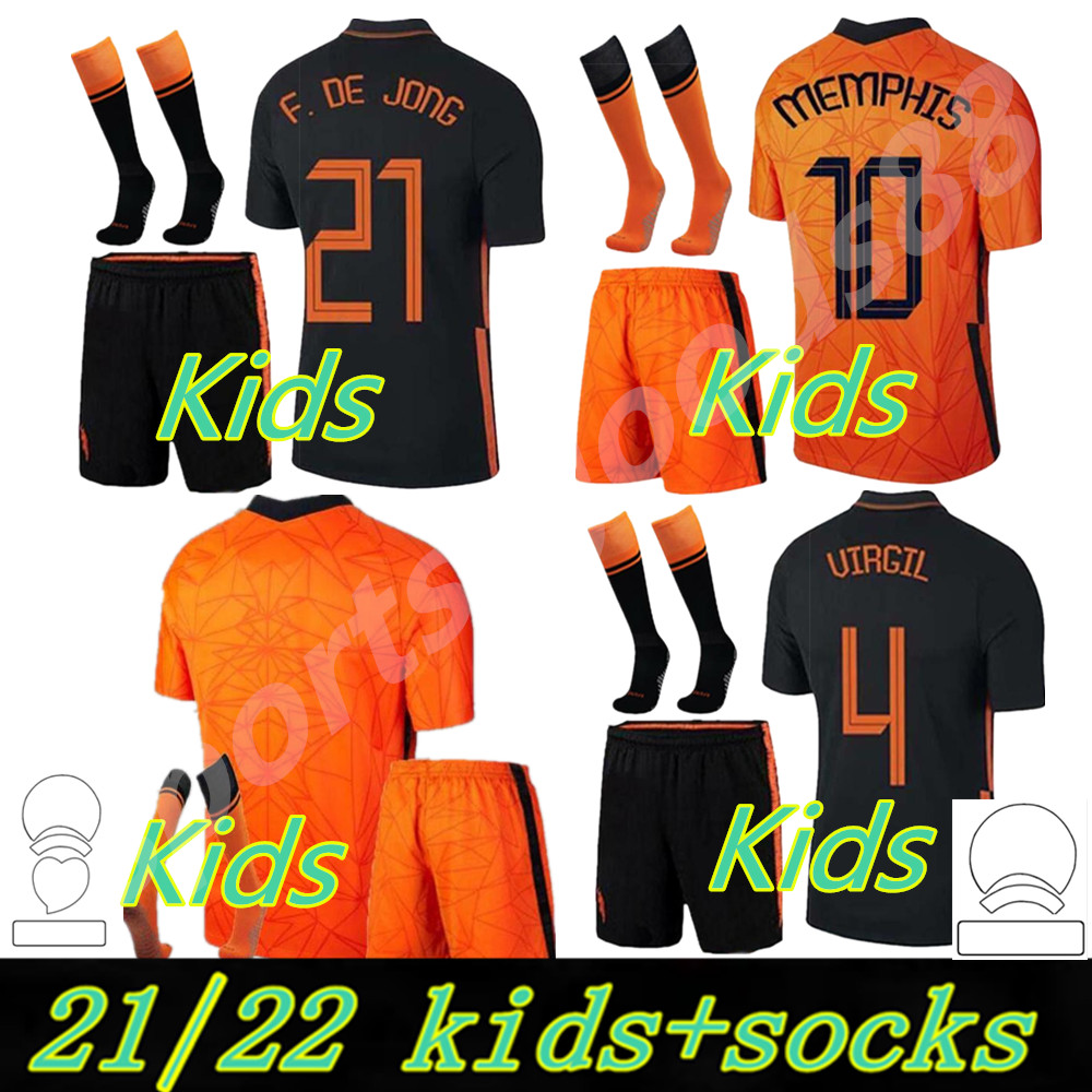 kids Netherlands 2021 2022 MEMPHIS soccer jerseys kit 21 22 DE JONG LIGT WIJNALDUM Holland football shirt VIRGIL men child Full set Uniform, Black;yellow
kids Netherlands 2021 2022 MEMPHIS soccer jerseys kit 21 22 DE JONG LIGT WIJNALDUM Holland football shirt VIRGIL men child Full set Uniform, Black;yellow