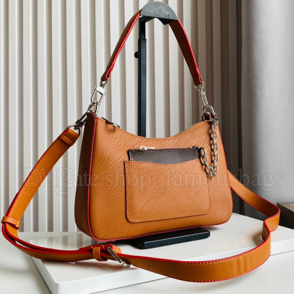 Luxurys Designers Womens Hobo Handbag Pochette Wallet coin purse Marelle brown Plain Genuine Leather high quality cross body underarm shoulder bag, Contact us
Luxurys Designers Womens Hobo Handbag Pochette Wallet coin purse Marelle brown Plain Genuine Leather high quality cross body underarm shoulder bag, Contact us