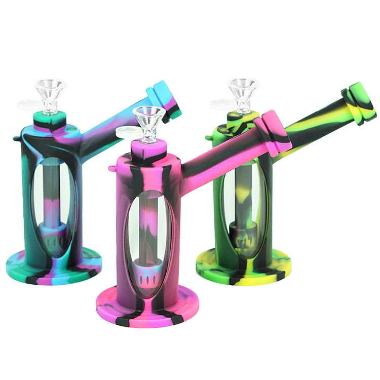7''Dab Rig silicone bongs kits thick bong Heady shisha hookah water Pipe with dabber tool
7''Dab Rig silicone bongs kits thick bong Heady shisha hookah water Pipe with dabber tool