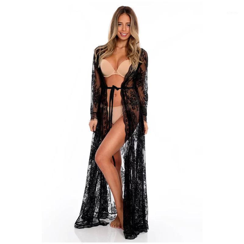 Lace Beach Dress Tunic Plus Size Women Transparent Summer Biniki Maxi Cover Ups White Black Boho Dresses Wave Cut With Lace-up Women's Swimw
Lace Beach Dress Tunic Plus Size Women Transparent Summer Biniki Maxi Cover Ups White Black Boho Dresses Wave Cut With Lace-up Women's Swimw