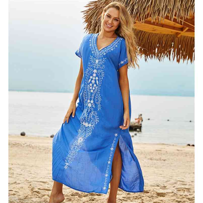 Cotton Beach Dress Saida de Praia Robe Plage Embroiry Cover Up Sarong Women Pareo Tunic for Swimwear 210708, Rust red
Cotton Beach Dress Saida de Praia Robe Plage Embroiry Cover Up Sarong Women Pareo Tunic for Swimwear 210708, Rust red