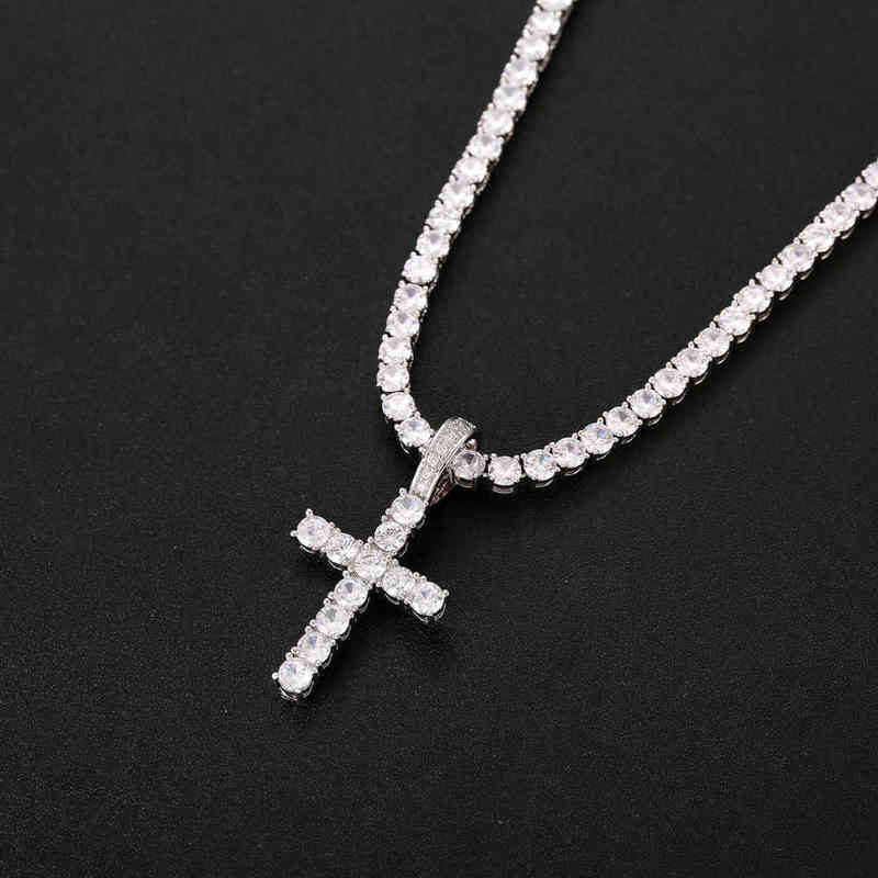 Iced Out Zircon Cross Pendant With 4mm Tennis Chain Necklace Set Men's Hip hop Jewelry Gold Silver CZ Pendant Necklace
Iced Out Zircon Cross Pendant With 4mm Tennis Chain Necklace Set Men's Hip hop Jewelry Gold Silver CZ Pendant Necklace