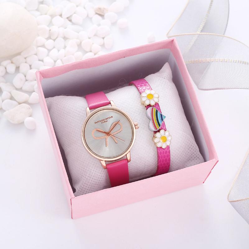 Wristwatches 2pcs Set Women Bracelet Watches Fashion Dress Ladies Wrist Watch Small Fresh Cute Quartz For Womens Girls Student Kids, Pink set
Wristwatches 2pcs Set Women Bracelet Watches Fashion Dress Ladies Wrist Watch Small Fresh Cute Quartz For Womens Girls Student Kids, Pink set