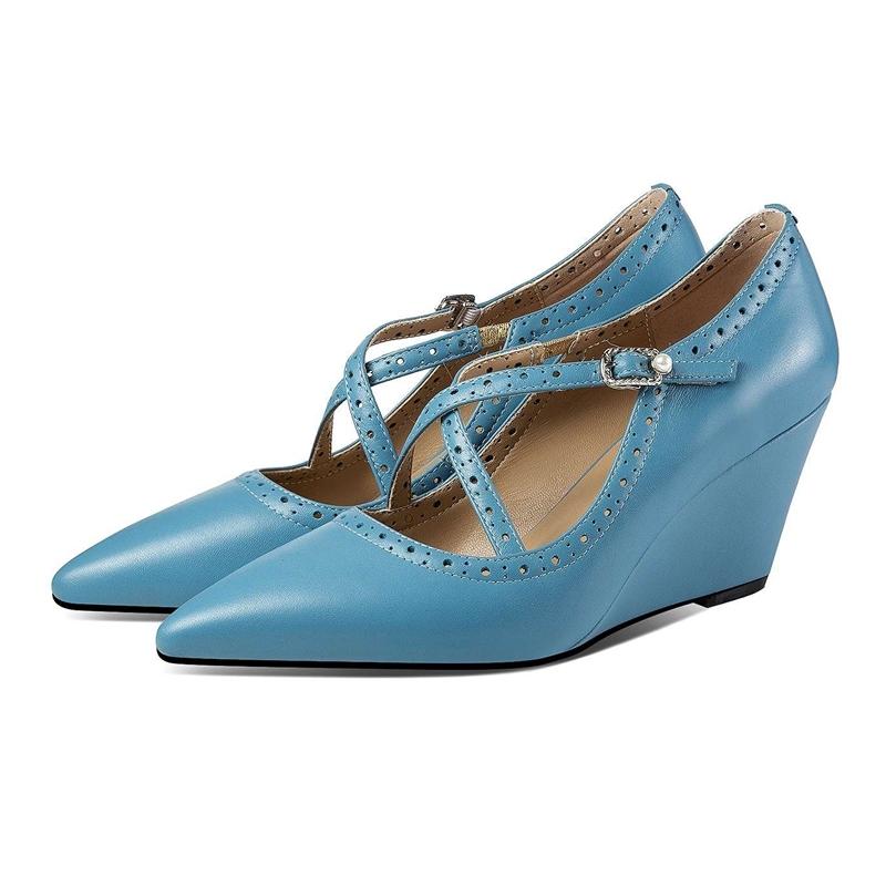 Genuine Leather Pointed Toe High Heels Wedges Three Colors Beauty Lady Daily Wear European Style Women Pumps L18 Dress Shoes, Beige
Genuine Leather Pointed Toe High Heels Wedges Three Colors Beauty Lady Daily Wear European Style Women Pumps L18 Dress Shoes, Beige
