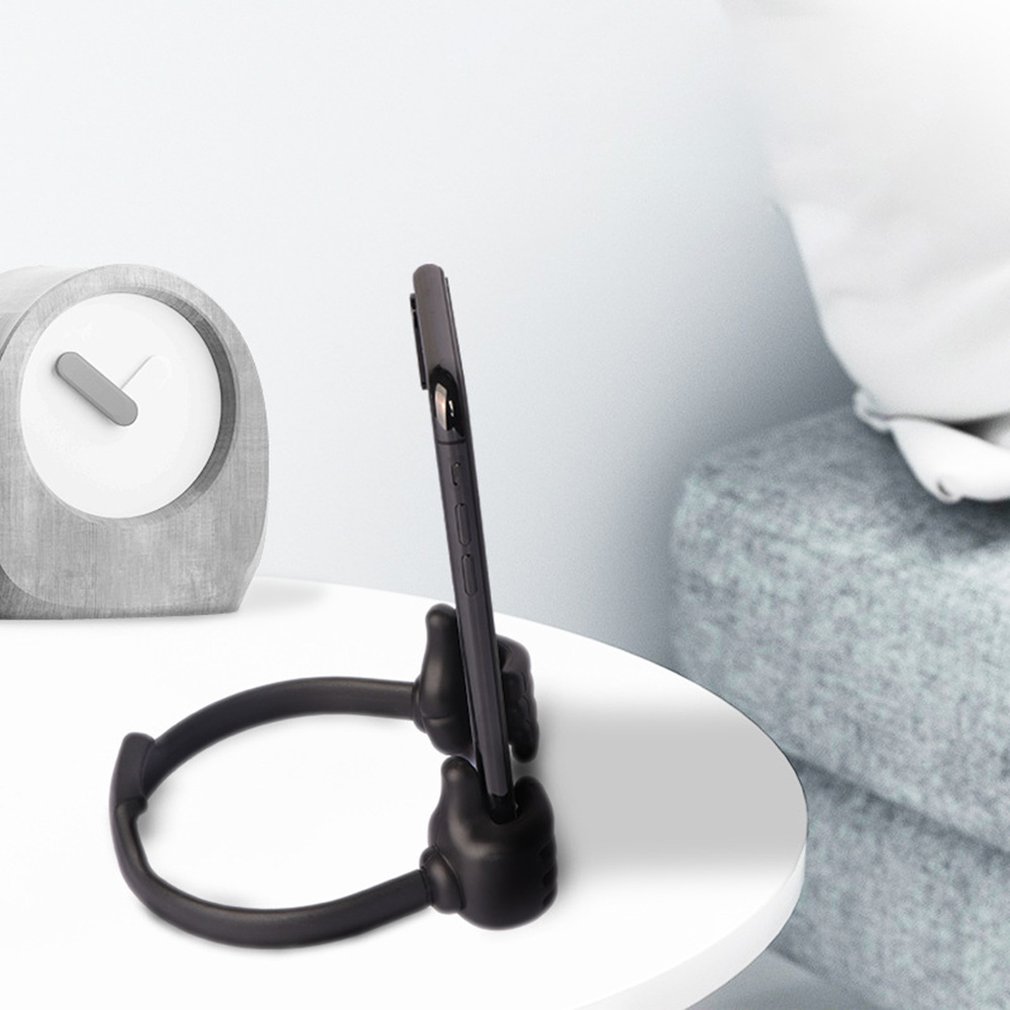 Universal Thumb OK Bracket MobilePhone Stand Desktop Mount Plastic Phone Holder Portable For CellPhone Tablet PC 8 Color
